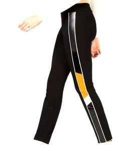 BAR lll Faux Leather Stripe Skinny Pants